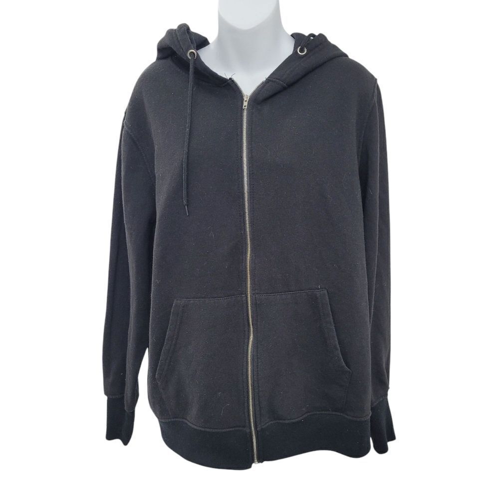 2/$20 Streetwear Society Black Zip Up Hoodie Jacket Top Size: S/M